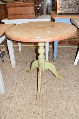 Lot 284 - PAINTED PINE CIRCULAR TABLE, APPROX 76 CM...