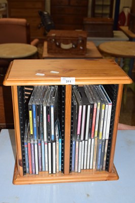 Lot 311 - SMALL CD RACK AND CONTENTS
