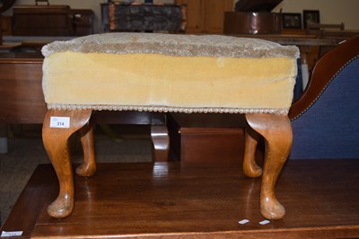 Lot 314 - SMALL UPHOLSTERED STOOL