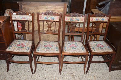 Lot 326 - SET OF FOUR UPHOLSTERED CHAIRS