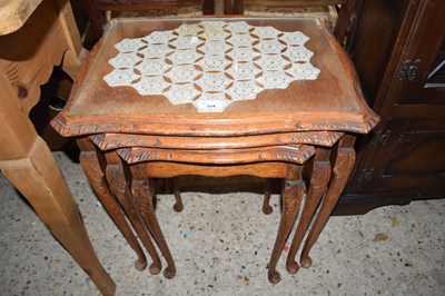 Lot 334 - NEST OF THREE TABLES