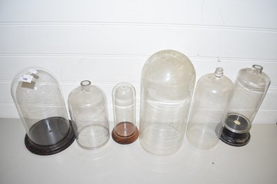 Lot 196 - QUANTITY OF GLASS JARS AND GLASS DOMES