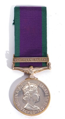 Lot 5 - ERII Campaign medal for Northern Ireland named...
