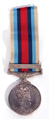 Lot 21 - ERII Operational Service Medal with...