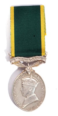 Lot 38 - George VI Territorial Efficiency Medal named...