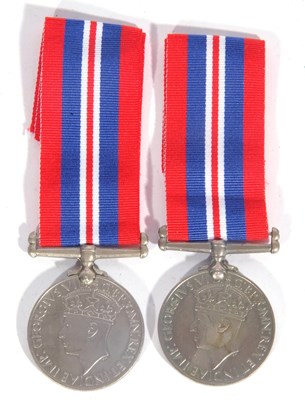 Lot 122 - Two named South African 1939-45 medals to...