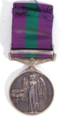 Lot 132 - George VI GSM with Malaya clasp named to...