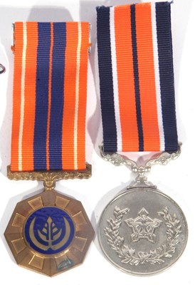 Lot 52 - Pair of SADF medals including SADF General...
