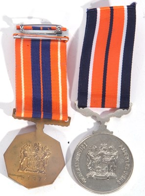 Lot 52 - Pair of SADF medals including SADF General...