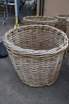 Lot 23 - One large wicker basket, height 90cm, width 105cm