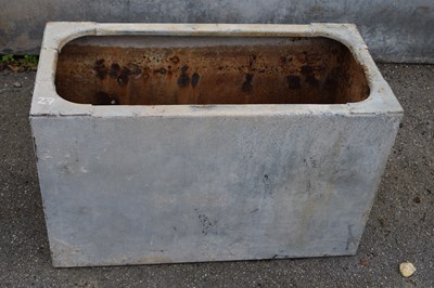 Lot 27 - Galvanised tank, height 46cm, width approx...