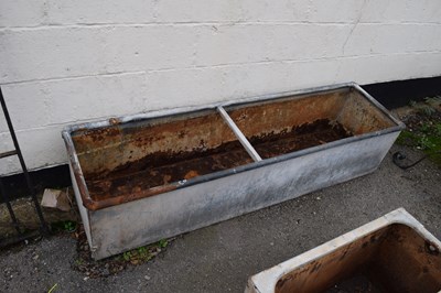 Lot 28 - Galvanised water tank, height approx 40cm,...