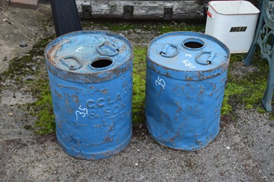 Lot 35 - Two vintage oil drums