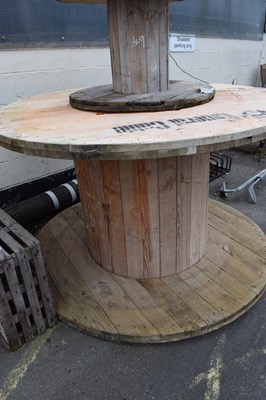 Lot 44 - Large cable drum, height approx 110 cm, width...