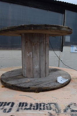 Lot 45 - Small cable drum, height approx 60cm, width...