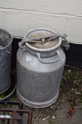 Lot 49 - Galvanised milk churn