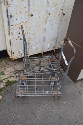 Lot 57 - Two metal wheeled trolley's