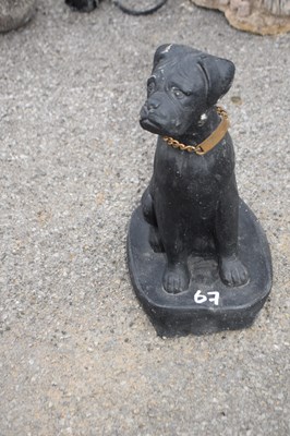 Lot 67 - Composite garden statue modelled as a dog