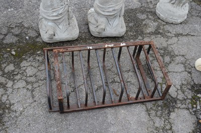 Lot 78 - Two metal hayracks