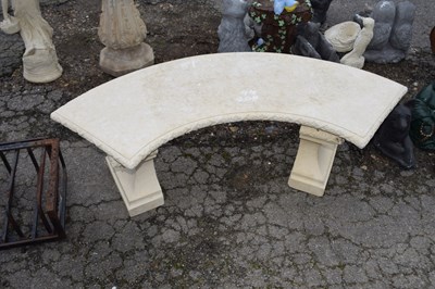 Lot 81 - Composite garden bench, width approx 125cm,...