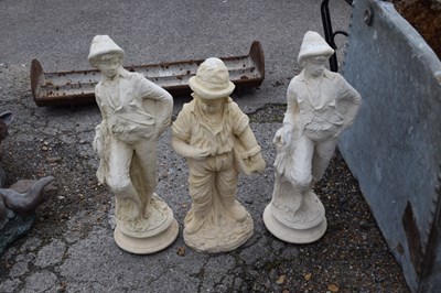 Lot 85 - Three composite garden statues, the tallest...