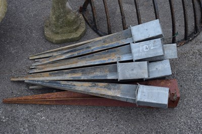 Lot 102 - Eleven 75 x 75mm stake posts