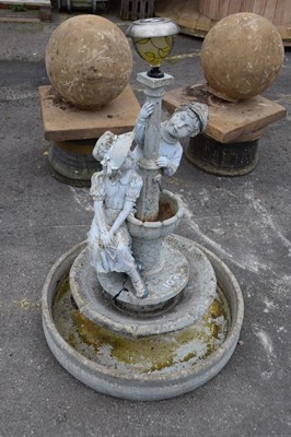 Lot 107 - Solar powered resin water feature, height 100cm