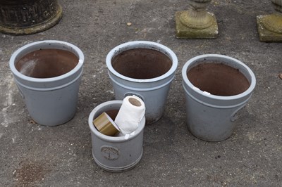 Lot 108 - Three heritage garden plant pots