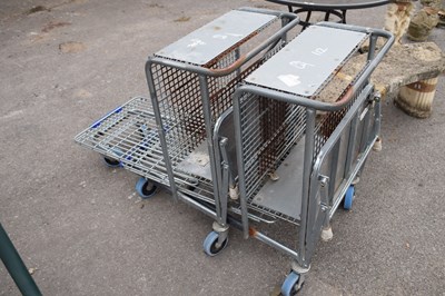 Lot 112 - Two metal trolleys