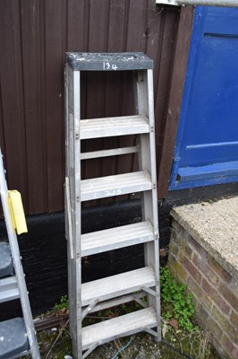 Lot 134 - Five rung stepladder