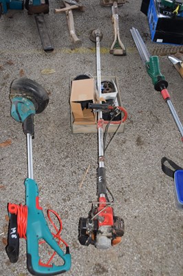 Lot 199 - Petrol strimmer together with a box of various...