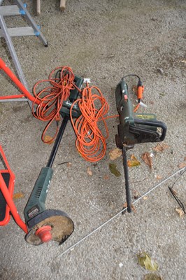 Lot 204 - Black & Decker electric chainsaw together with...