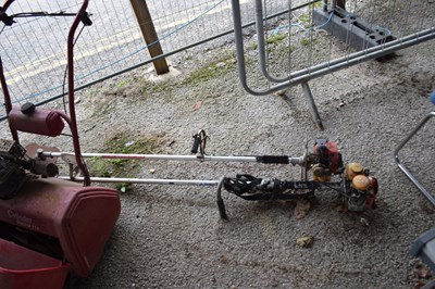 Lot 207 - Petrol strimmer together with a petrol brush...