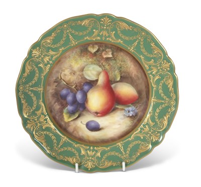 Lot 60 - Royal Worcester cabinet plate, the centre...