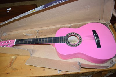Lot 326 - ELEVATION 36 INCH CLASSIC GUITAR IN PINK FINISH