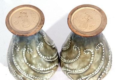 Lot 67 - Pair of Royal Doulton art nouveau vases by...