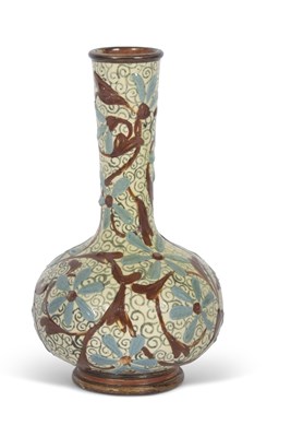 Lot 71 - Doulton Lambeth faience vase with brown and...