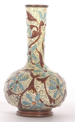 Lot 71 - Doulton Lambeth faience vase with brown and...