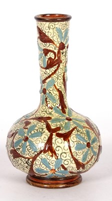 Lot 71 - Doulton Lambeth faience vase with brown and...