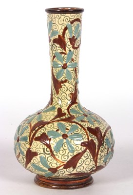 Lot 71 - Doulton Lambeth faience vase with brown and...