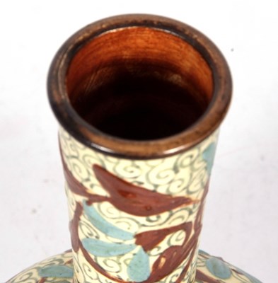 Lot 71 - Doulton Lambeth faience vase with brown and...