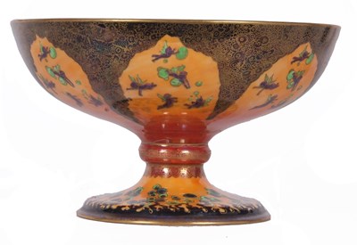 Lot 74 - Large Wedgwood fairyland lustre four footed...