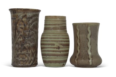 Lot 76 - Group of three Royal Doulton studio pottery...