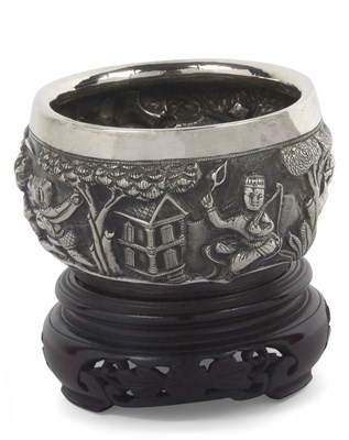 Lot 410 - 19th Century Indian/Burmese silver circular...