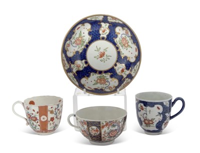 Lot 97 - Worcester cup and saucer Kakiemon designs...