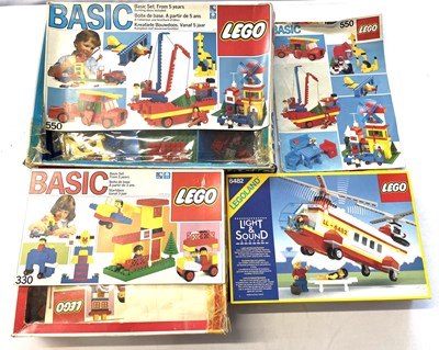 Lot 75 - A mixed lot of 1980s Lego sets in original...