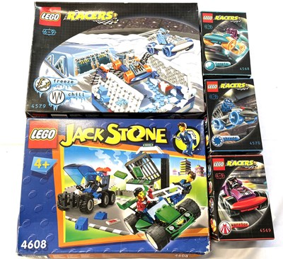 Lot 84 - A mixed lot of early 2000s Lego Racers sets in...