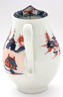 Lot 142 - Lowestoft porcelain sparrow beak jug with the...