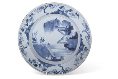 Lot 185 - 18th Century English delft dish probably...