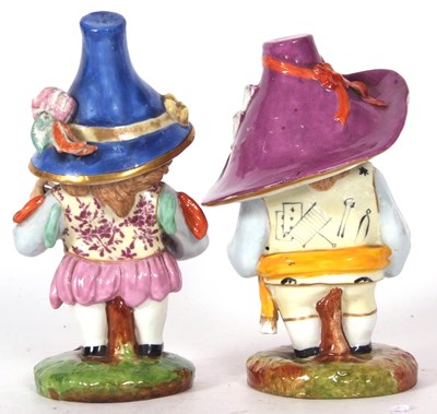 Lot 189 - Pair of Derby style mansion house dwarfs...